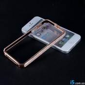 Чехол эллегантный бампер со стразами на Iphone 5/5s