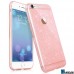 Чехол розовый с блесками на Iphone 6 plus