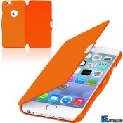 Чехол оранжевый flip на Iphone 6 plus