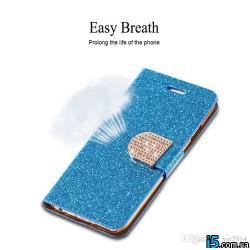 Чехол книжка синий со стразами на Iphone 6/6s Чехол книжка синий со стразами на Iphone 6/6s