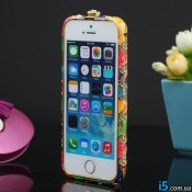 Чехол Czekh бампер кристаллы на Iphone 5/5s