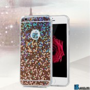 Чехол блестки на Iphone 6 plus