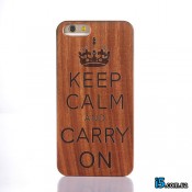 Чехол Деревянный Keep Calm на Iphone 6/6s