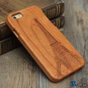 Чехол Деревянный Eiffel на Iphone 6/6s