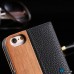 Чехол Деревянный Книжка Кожа на Iphone 6/6s