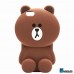 Чехол коричневый медвежонок  на Iphone 7 PLUS