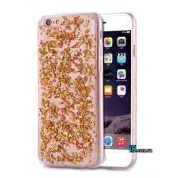 Чехол золотая фольга на Iphone 8